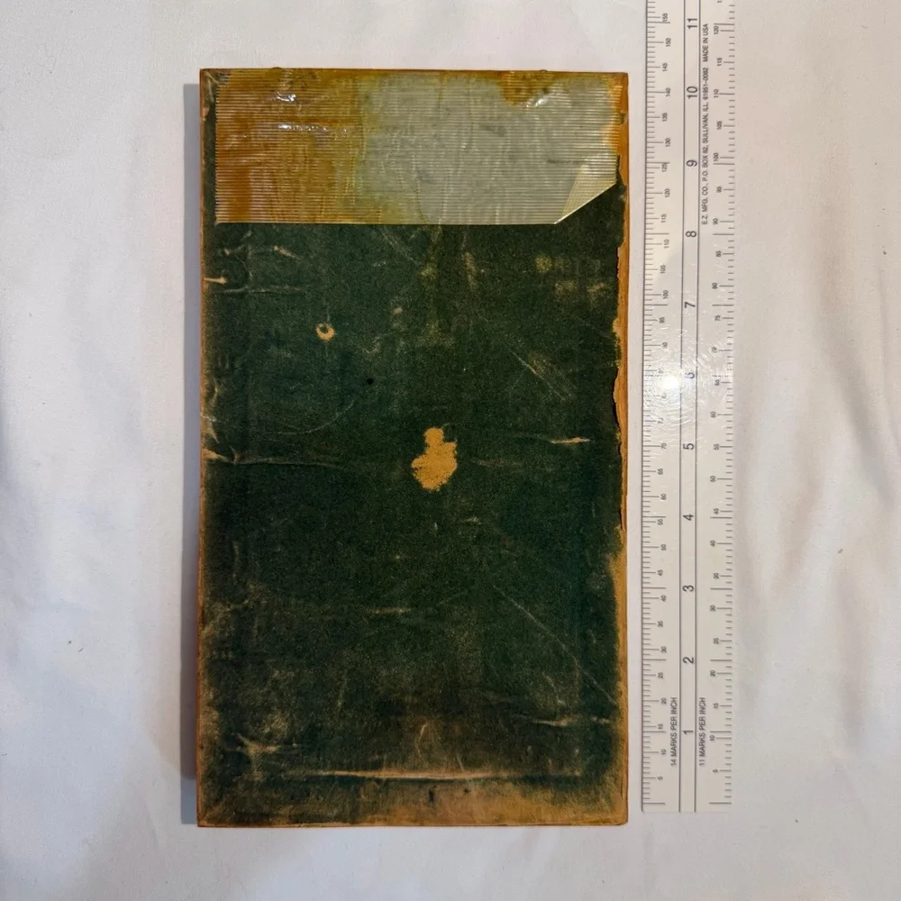 Vintage 1970’s Wood Tile Trivet: Poor Richard’s Almanac Kitchen Decor